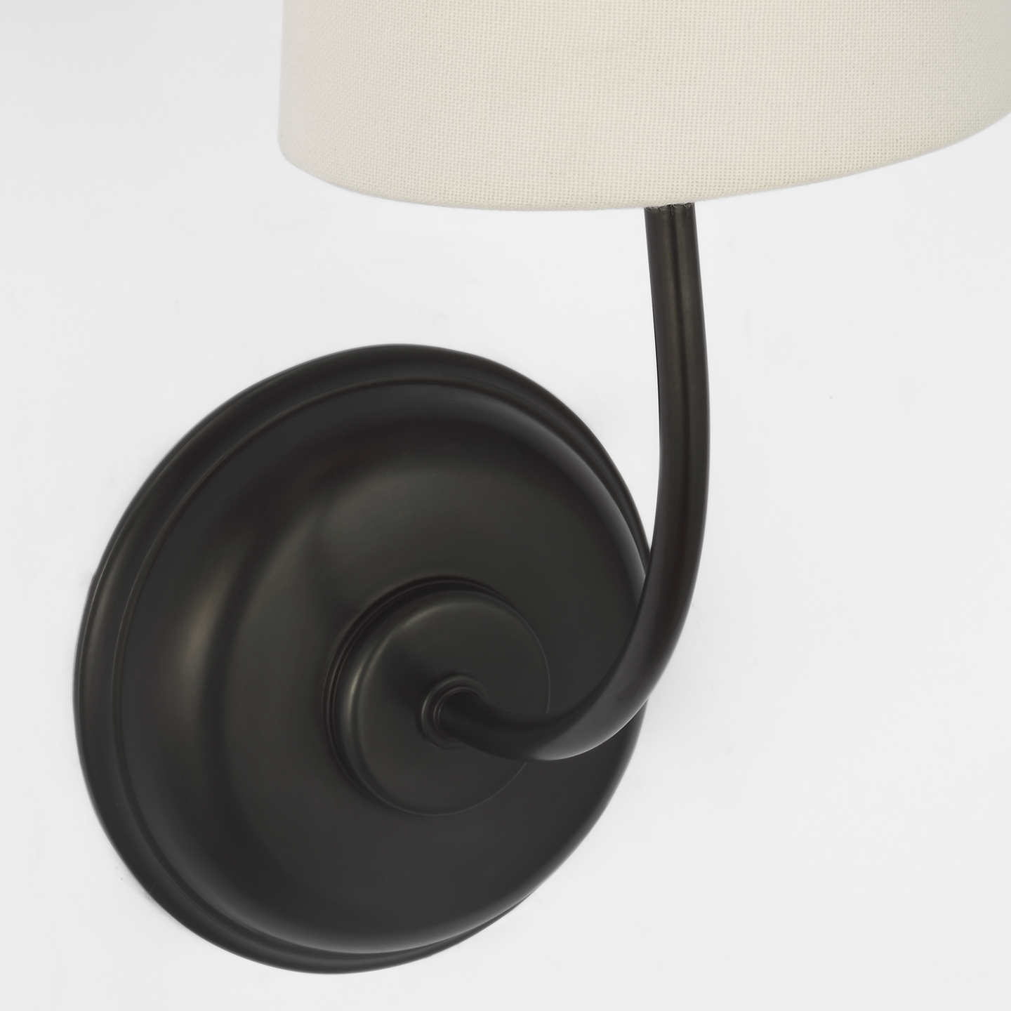 Vendome 16" Cordless Single Sconce | Bronze | Linen Shade