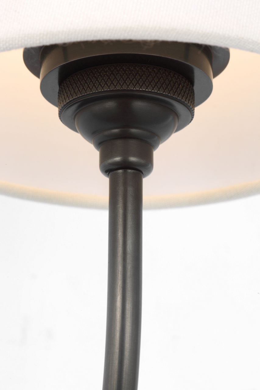 Vendome 16" Cordless Single Sconce | Bronze | Linen Shade
