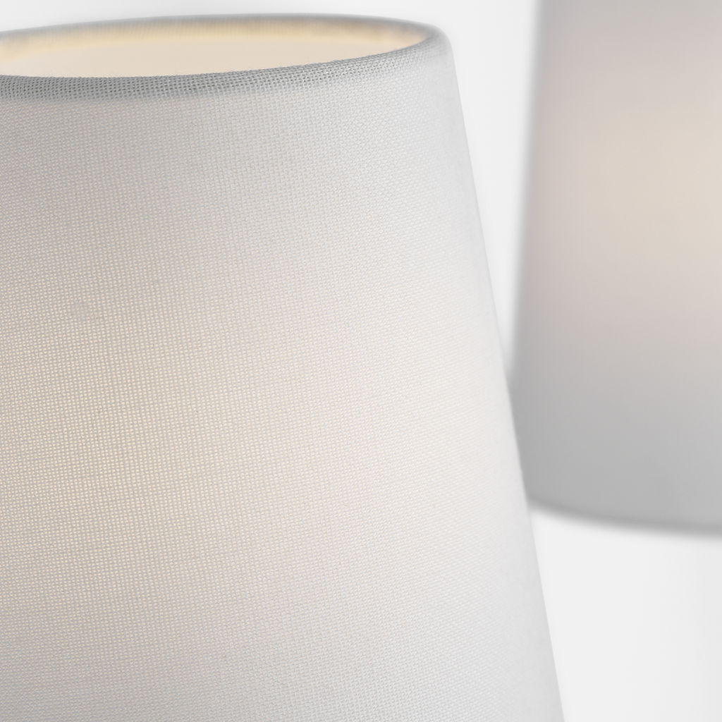 Vendome 16" Cordless Double Sconce | Bronze | Linen Shades