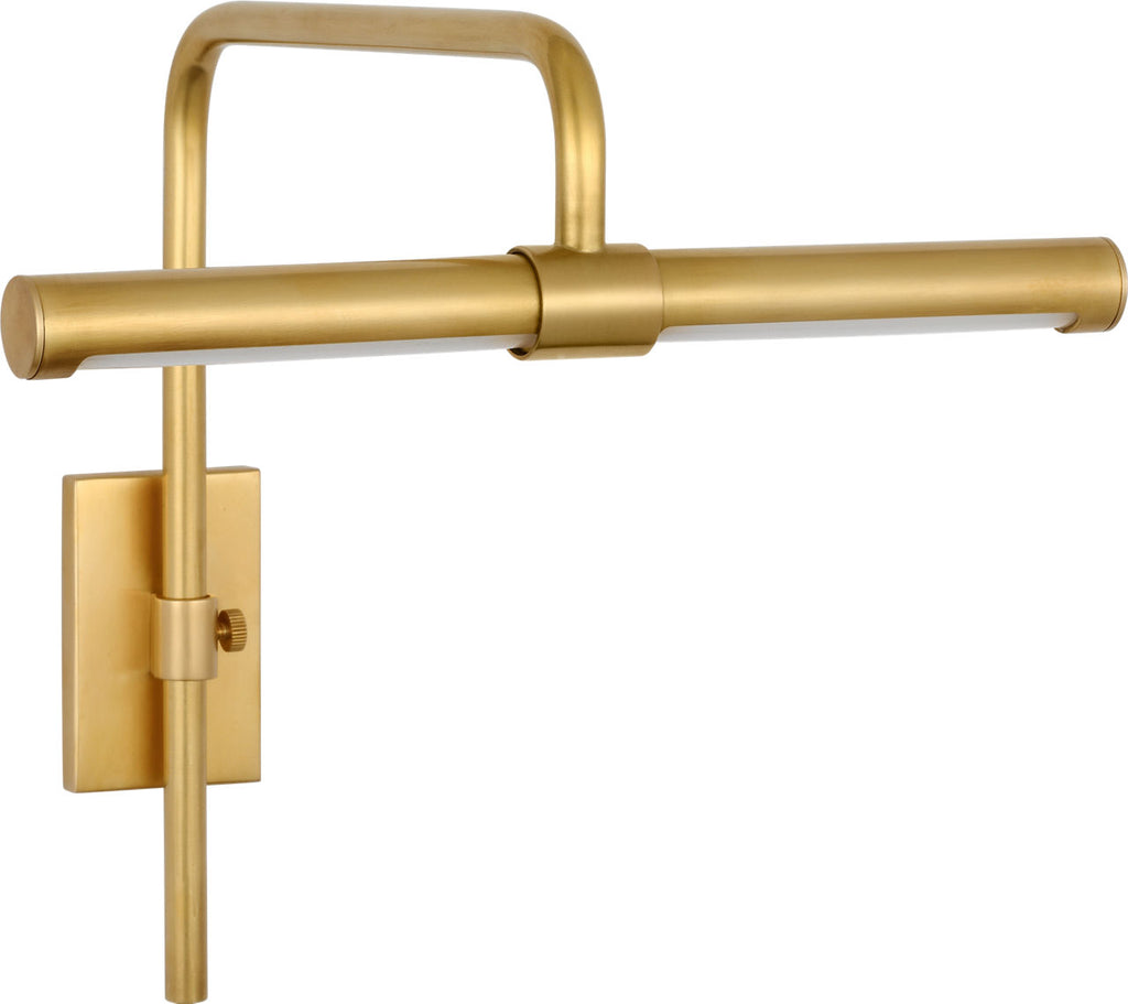 Kidd 9" Frame Mount Picture Light | Hand-Rubbed Antique Brass