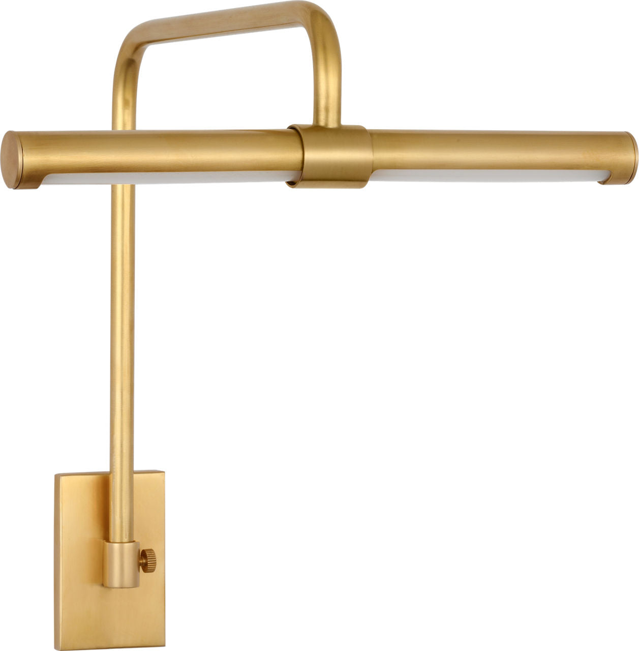 Kidd 9" Frame Mount Picture Light | Hand-Rubbed Antique Brass
