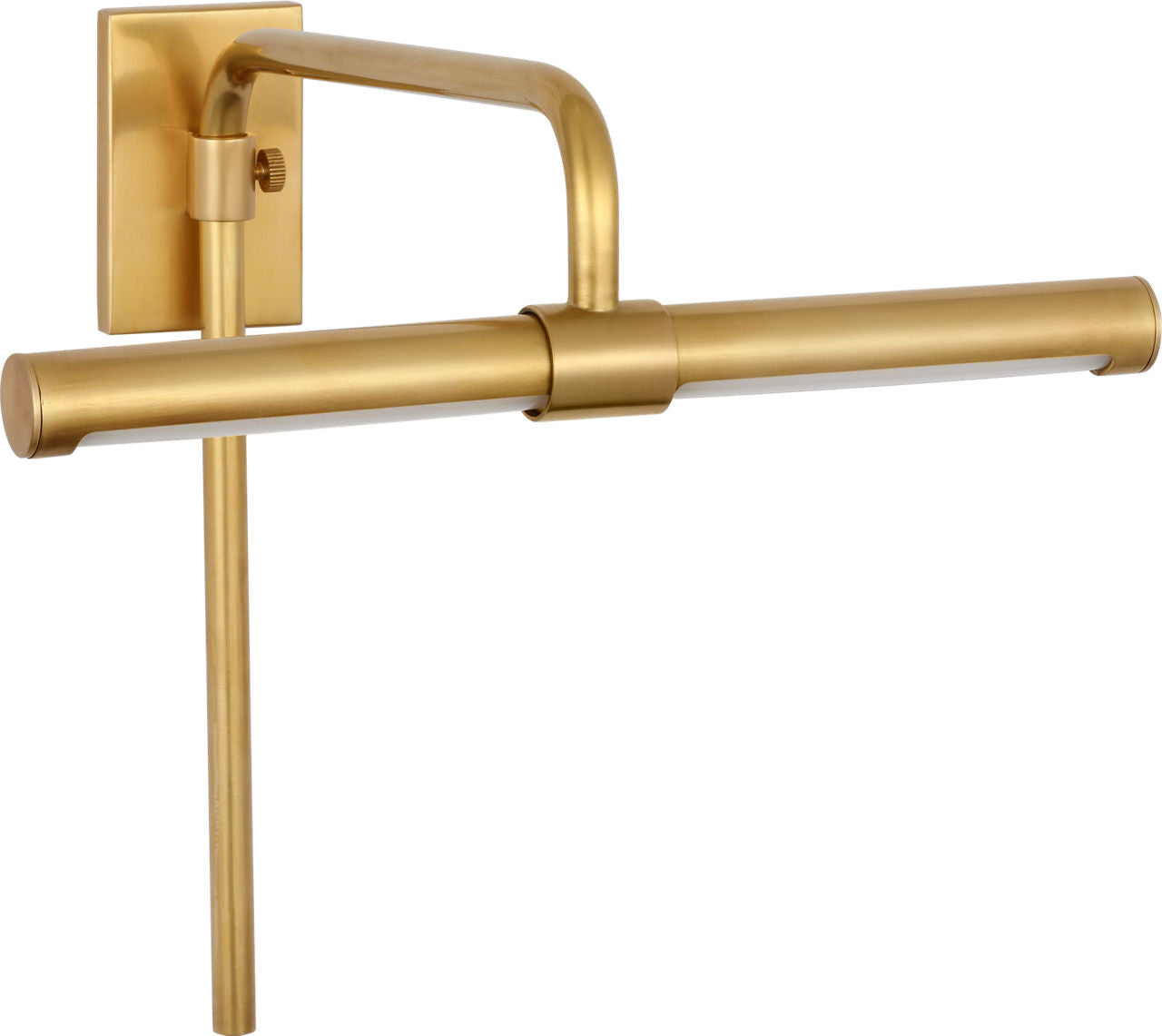 Kidd 9" Frame Mount Picture Light | Hand-Rubbed Antique Brass