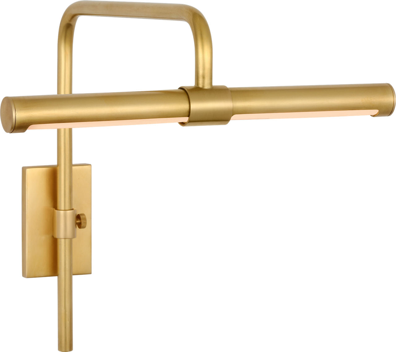 Kidd 9" Frame Mount Picture Light | Hand-Rubbed Antique Brass