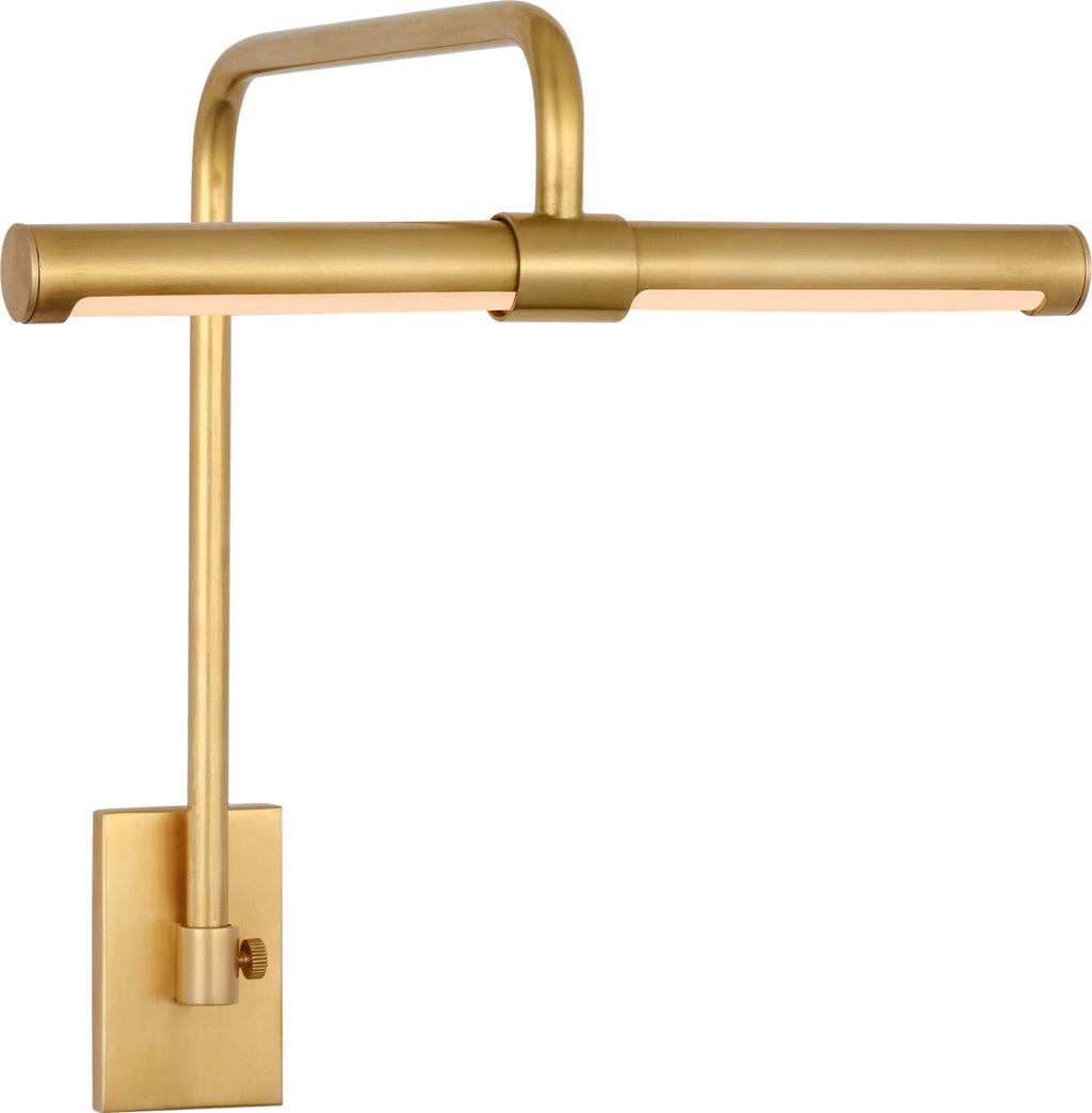 Kidd 9" Frame Mount Picture Light | Hand-Rubbed Antique Brass