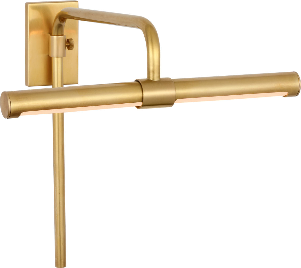 Kidd 9" Frame Mount Picture Light | Hand-Rubbed Antique Brass