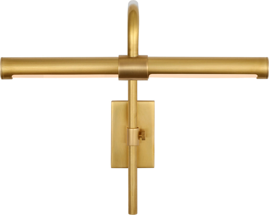 Kidd 9" Frame Mount Picture Light | Hand-Rubbed Antique Brass