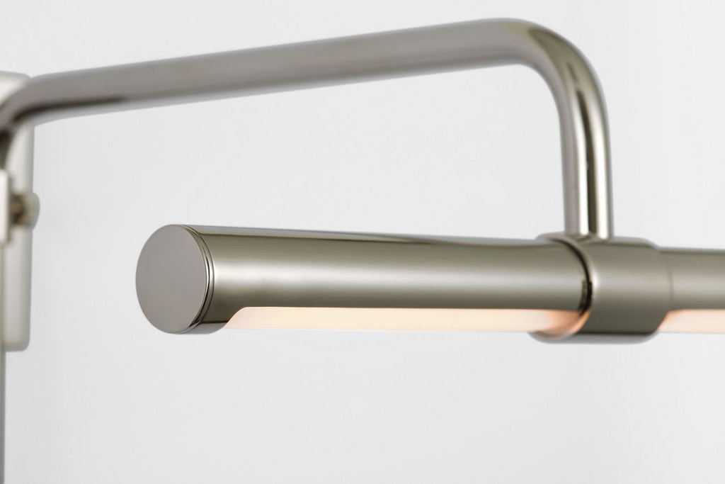 Kidd 9" Frame Mount Picture Light | Polished Nickel