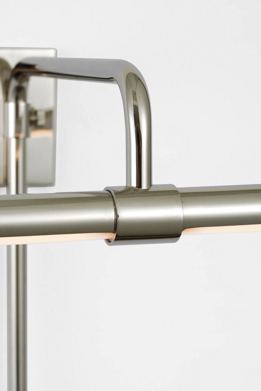 Kidd 9" Frame Mount Picture Light | Polished Nickel
