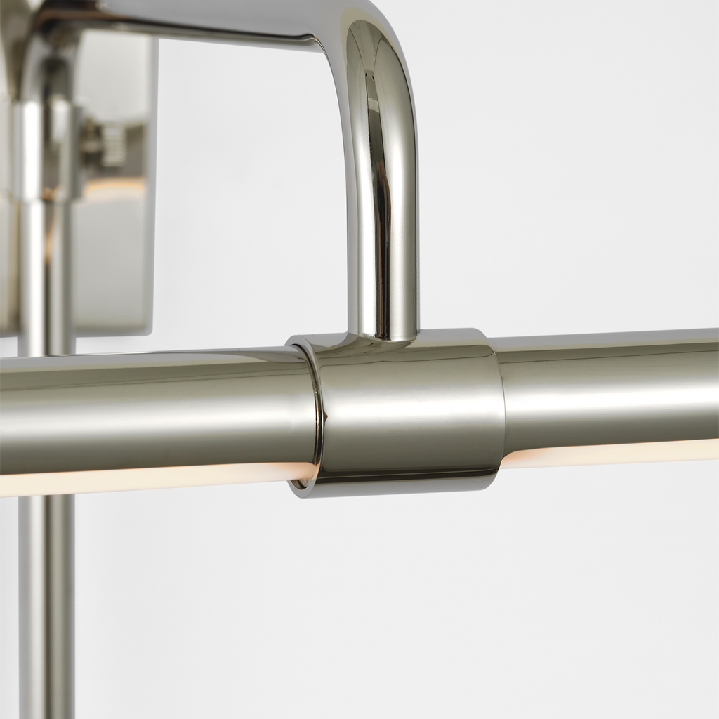 Kidd 9" Frame Mount Picture Light | Polished Nickel