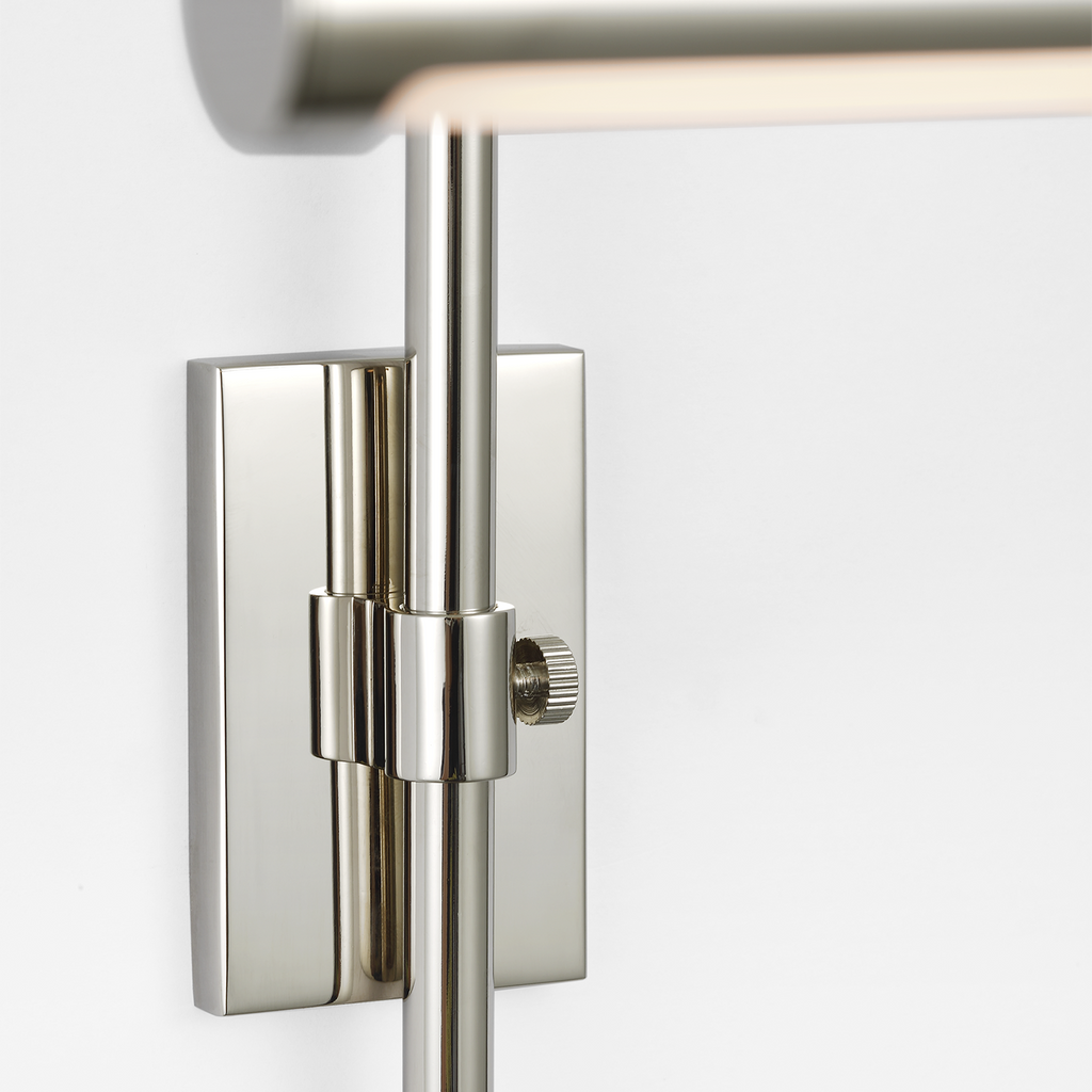 Kidd 9" Frame Mount Picture Light | Polished Nickel