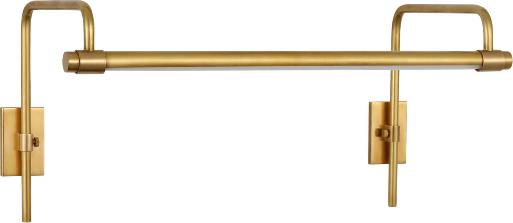 Kidd 18" Frame Mount Picture Light | Hand-Rubbed Antique Brass