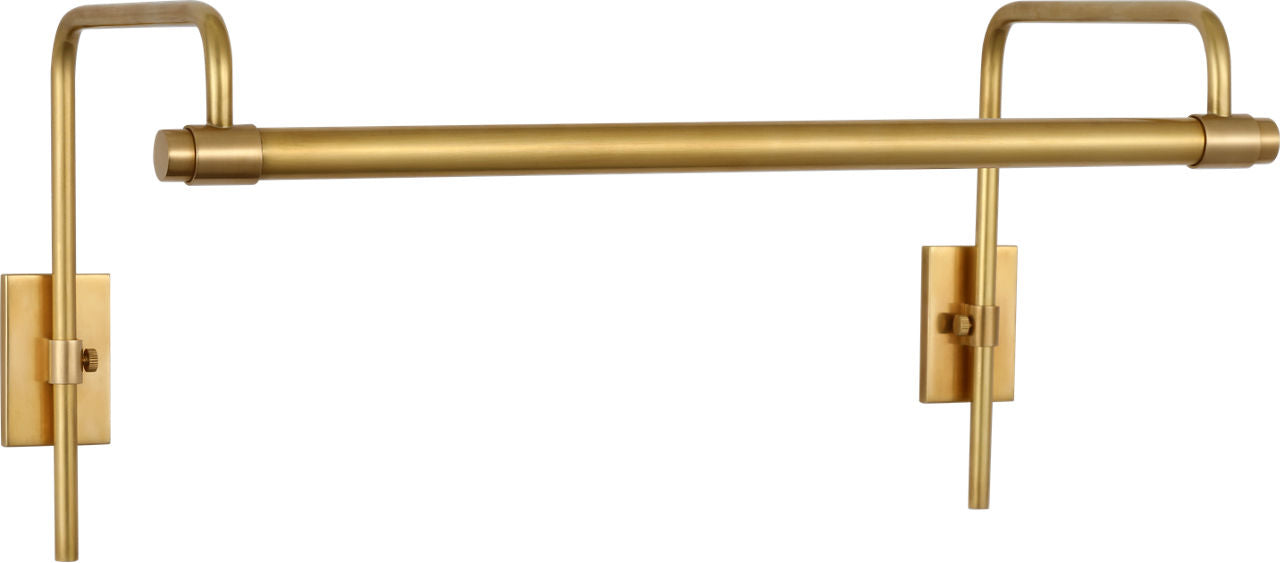 Kidd 18" Frame Mount Picture Light | Hand-Rubbed Antique Brass