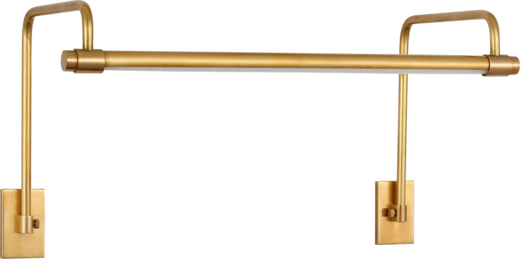 Kidd 18" Frame Mount Picture Light | Hand-Rubbed Antique Brass