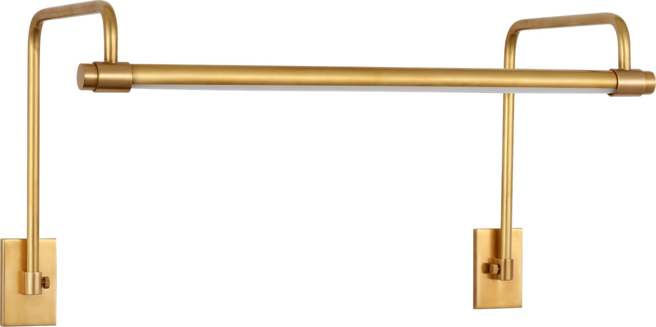 Kidd 18" Frame Mount Picture Light | Hand-Rubbed Antique Brass