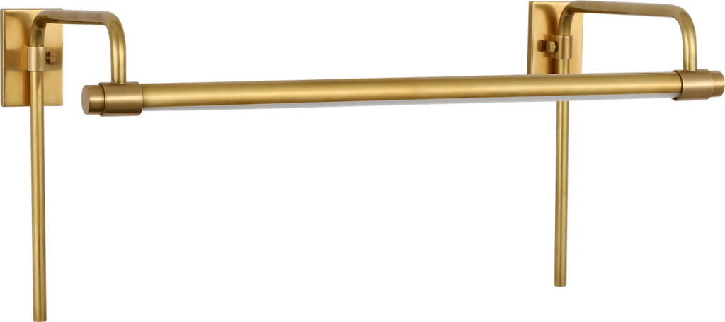 Kidd 18" Frame Mount Picture Light | Hand-Rubbed Antique Brass