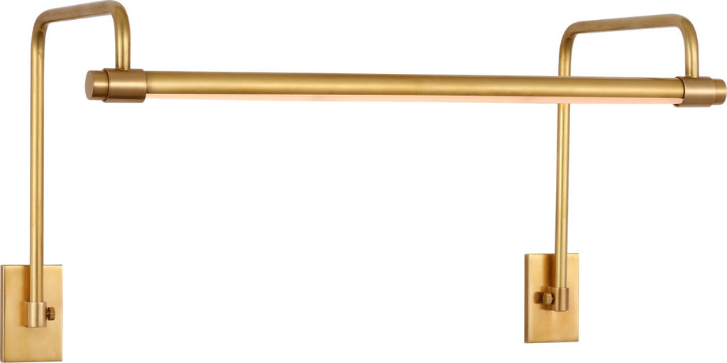 Kidd 18" Frame Mount Picture Light | Hand-Rubbed Antique Brass