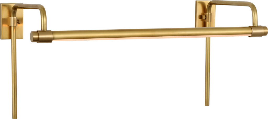 Kidd 18" Frame Mount Picture Light | Hand-Rubbed Antique Brass