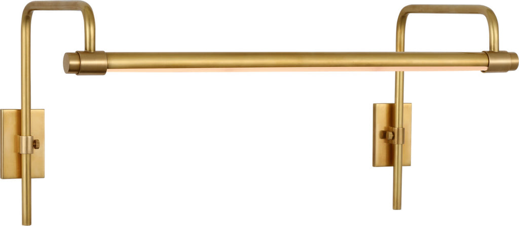 Kidd 18" Frame Mount Picture Light | Hand-Rubbed Antique Brass