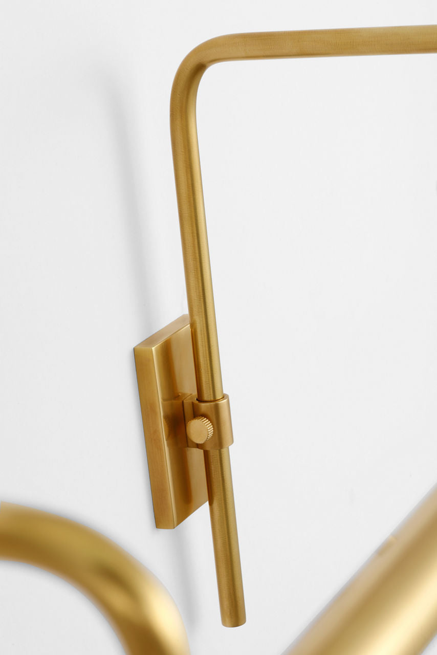 Kidd 18" Frame Mount Picture Light | Hand-Rubbed Antique Brass