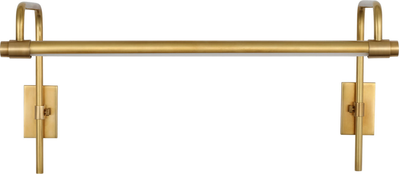 Kidd 18" Frame Mount Picture Light | Hand-Rubbed Antique Brass