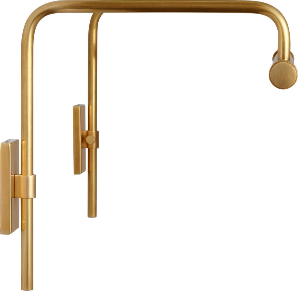 Kidd 18" Frame Mount Picture Light | Hand-Rubbed Antique Brass