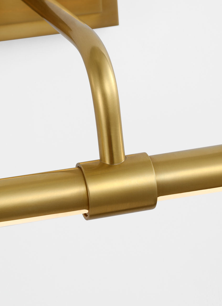 Kidd 9" Hardwired Picture Light | Hand-Rubbed Antique Brass