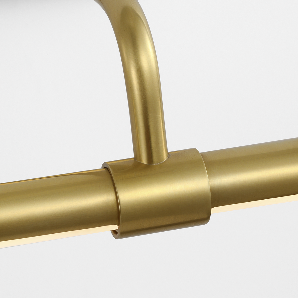 Kidd 9" Hardwired Picture Light | Hand-Rubbed Antique Brass