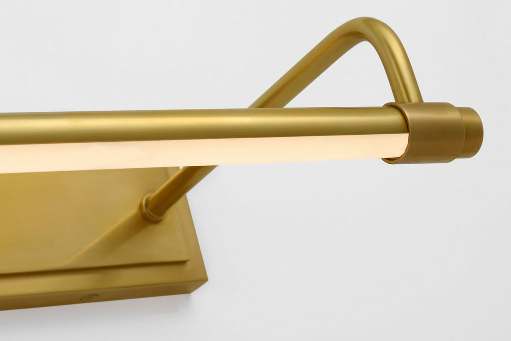 Kidd 24" Hardwired Picture Light | Hand-Rubbed Antique Brass