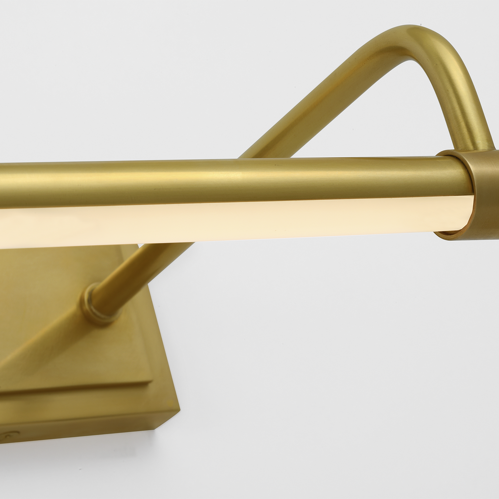 Kidd 24" Hardwired Picture Light | Hand-Rubbed Antique Brass