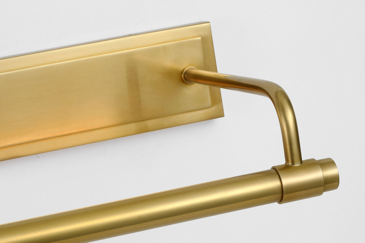 Kidd 30" Hardwired Picture Light | Hand-Rubbed Antique Brass