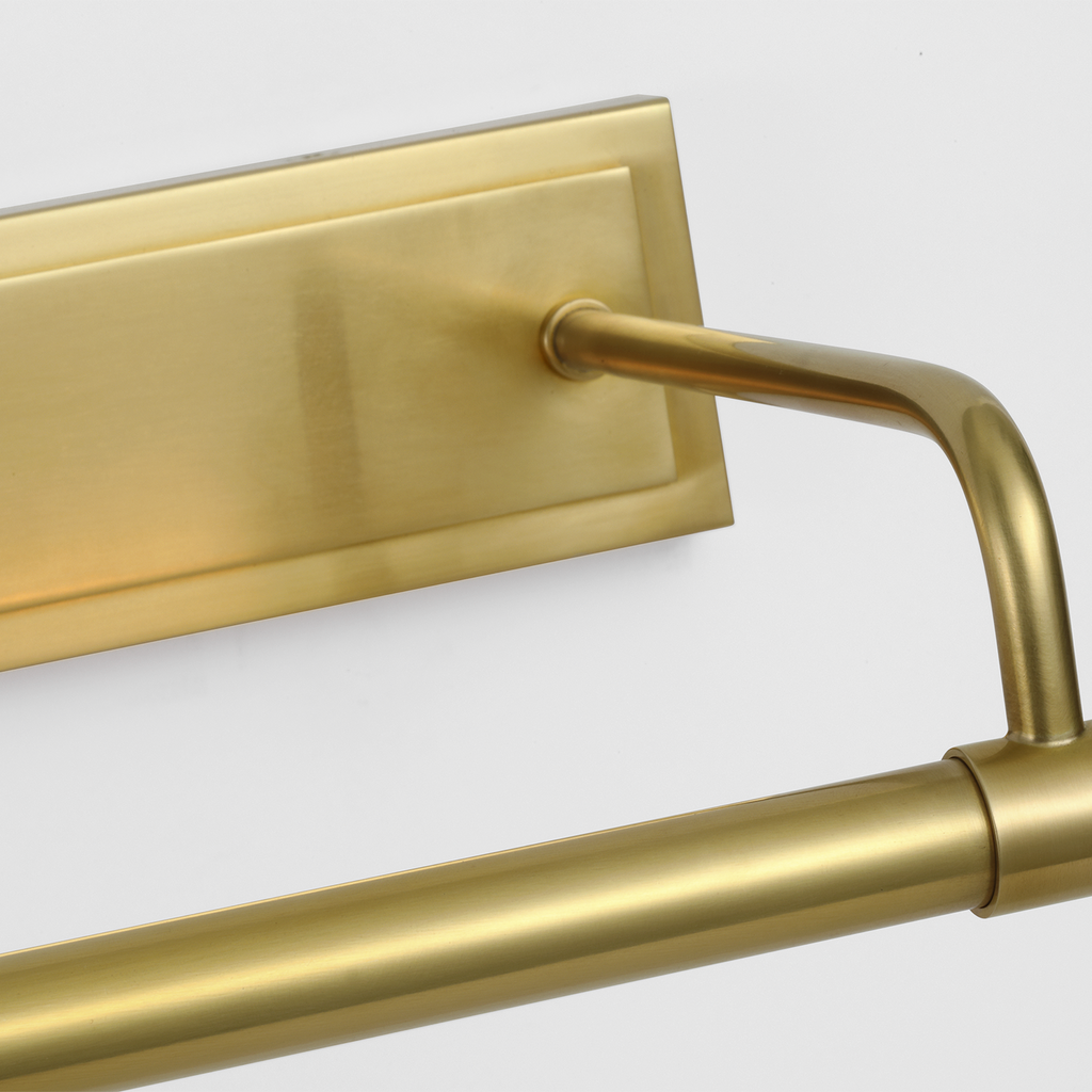 Kidd 30" Hardwired Picture Light | Hand-Rubbed Antique Brass
