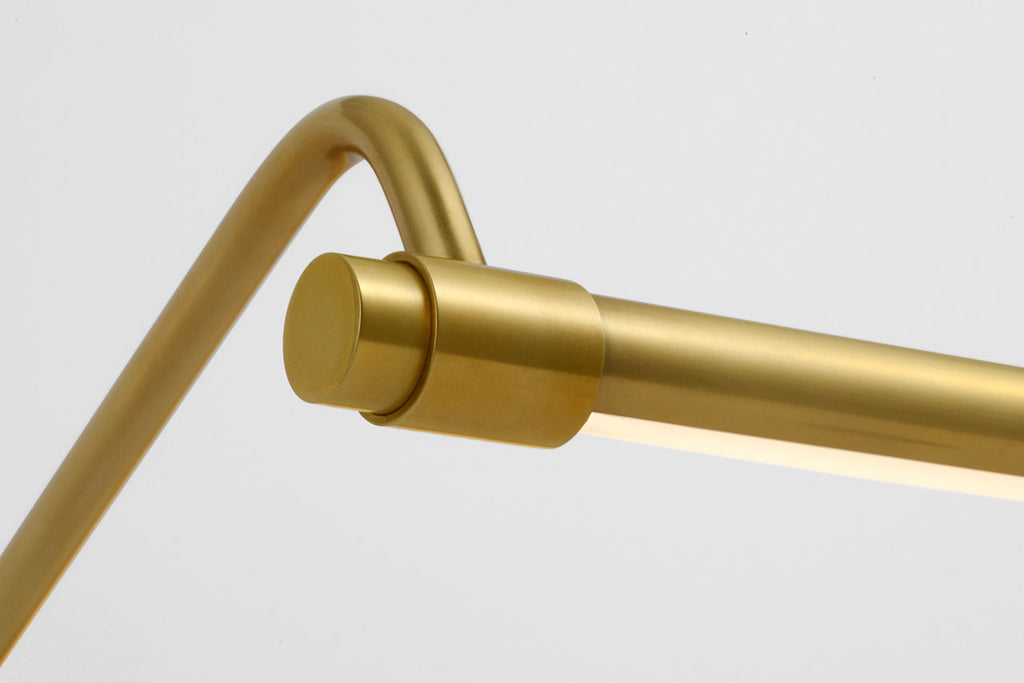 Kidd 30" Hardwired Picture Light | Hand-Rubbed Antique Brass