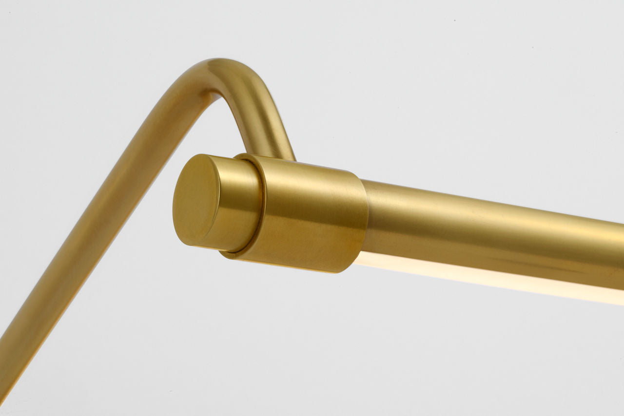 Kidd 30" Hardwired Picture Light | Hand-Rubbed Antique Brass