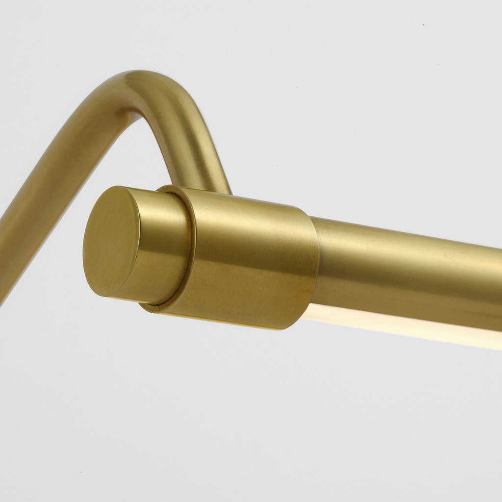 Kidd 30" Hardwired Picture Light | Hand-Rubbed Antique Brass