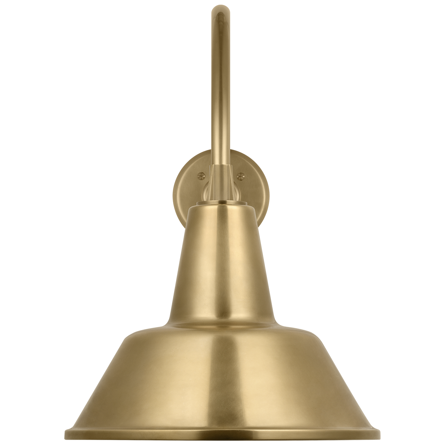 Academy 23" Flynn Barn Light | Hand-Rubbed Antique Brass | 12.5 | 12.5" Hand-Rubbed Antique Brass Bowers Shade