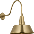 Academy 23" Flynn Barn Light | Hand-Rubbed Antique Brass | 16 | 16" Hand-Rubbed Antique Brass Bowers Shade