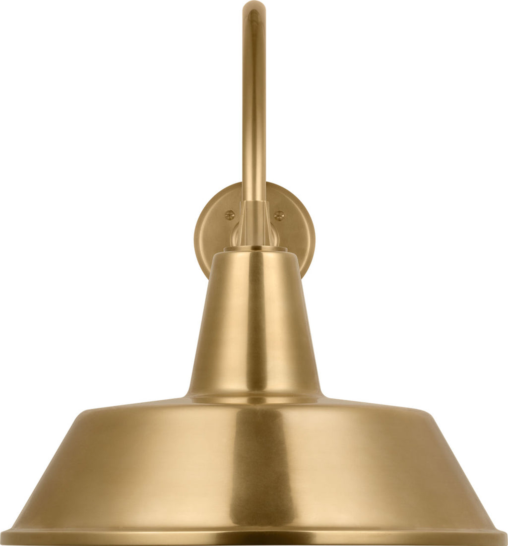 Academy 23" Flynn Barn Light | Hand-Rubbed Antique Brass | 16 | 16" Hand-Rubbed Antique Brass Bowers Shade