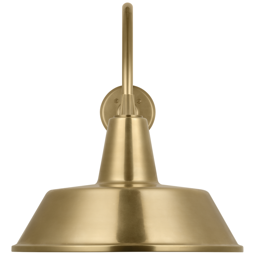 Academy 23" Flynn Barn Light | Hand-Rubbed Antique Brass | 16 | 16" Hand-Rubbed Antique Brass Bowers Shade