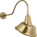 Academy 23" Flynn Barn Light | Hand-Rubbed Antique Brass | 12.5 | 12.5" Hand-Rubbed Antique Brass Tilted Bowers Shade
