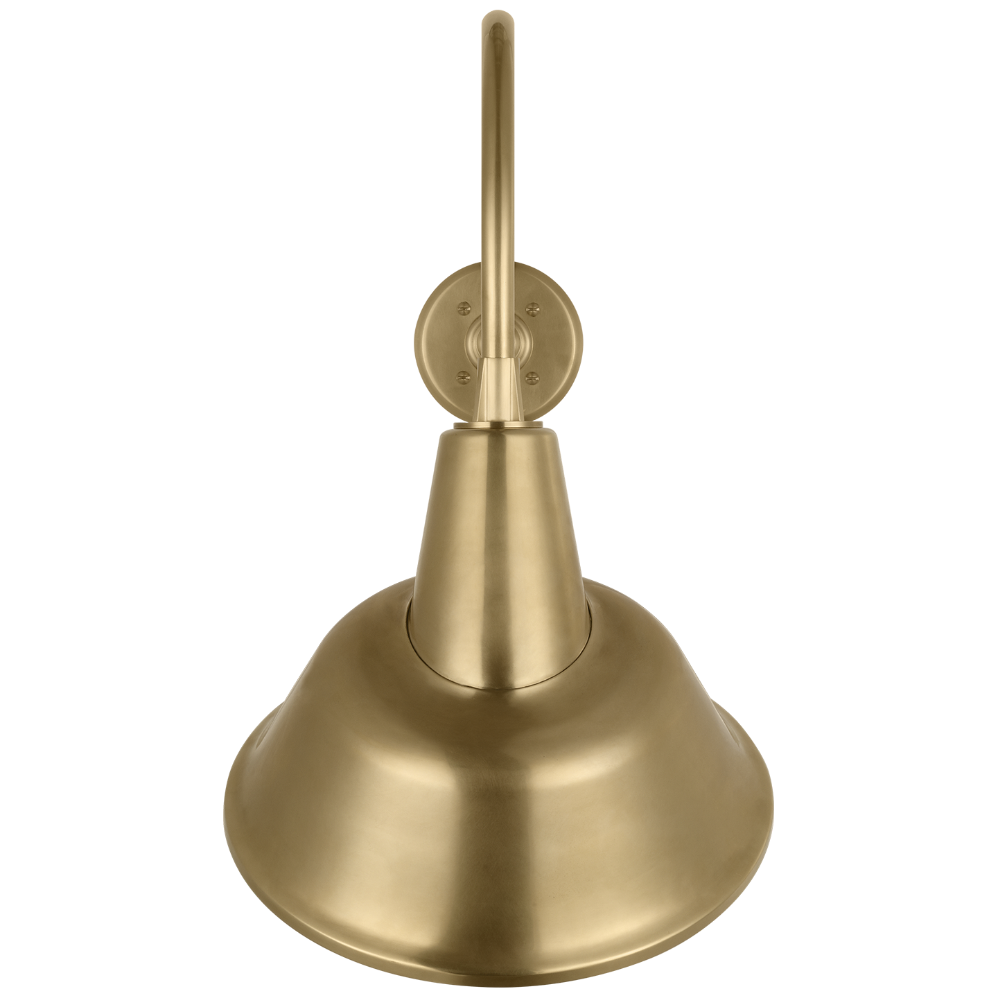 Academy 23" Flynn Barn Light | Hand-Rubbed Antique Brass | 12.5 | 12.5" Hand-Rubbed Antique Brass Tilted Bowers Shade