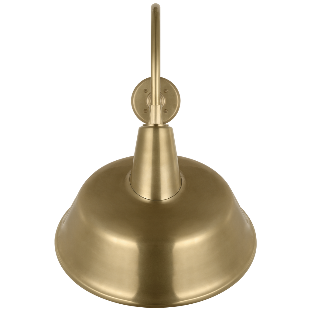Academy 23" Flynn Barn Light | Hand-Rubbed Antique Brass | 16 | 16" Hand-Rubbed Antique Brass Tilted Bowers Shade