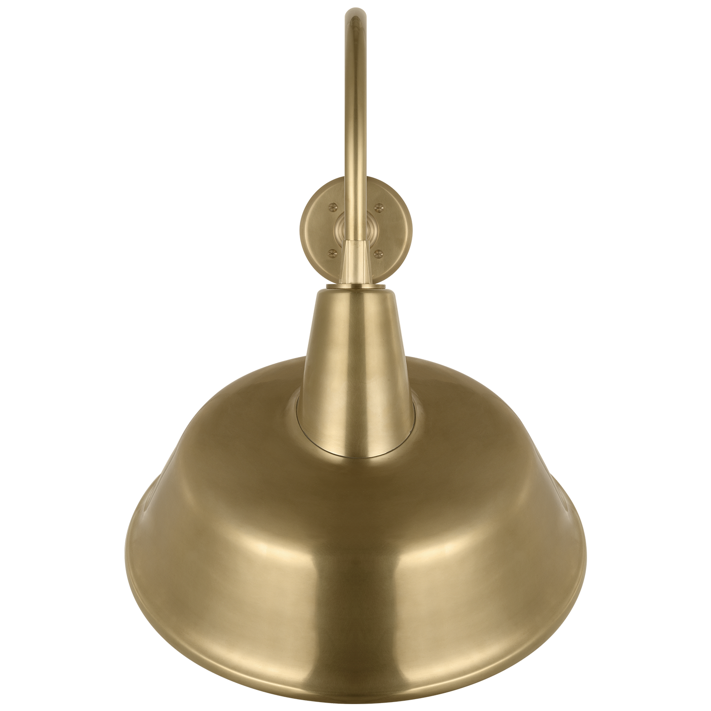 Academy 23" Flynn Barn Light | Hand-Rubbed Antique Brass | 16 | 16" Hand-Rubbed Antique Brass Tilted Bowers Shade