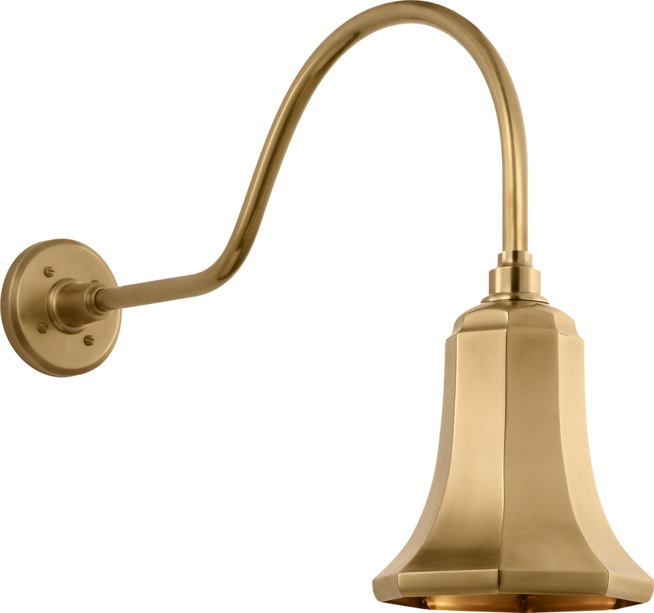 Academy 23" Flynn Barn Light | Hand-Rubbed Antique Brass | 7.5 | 7.5" Hand-Rubbed Antique Brass Savannah Shade