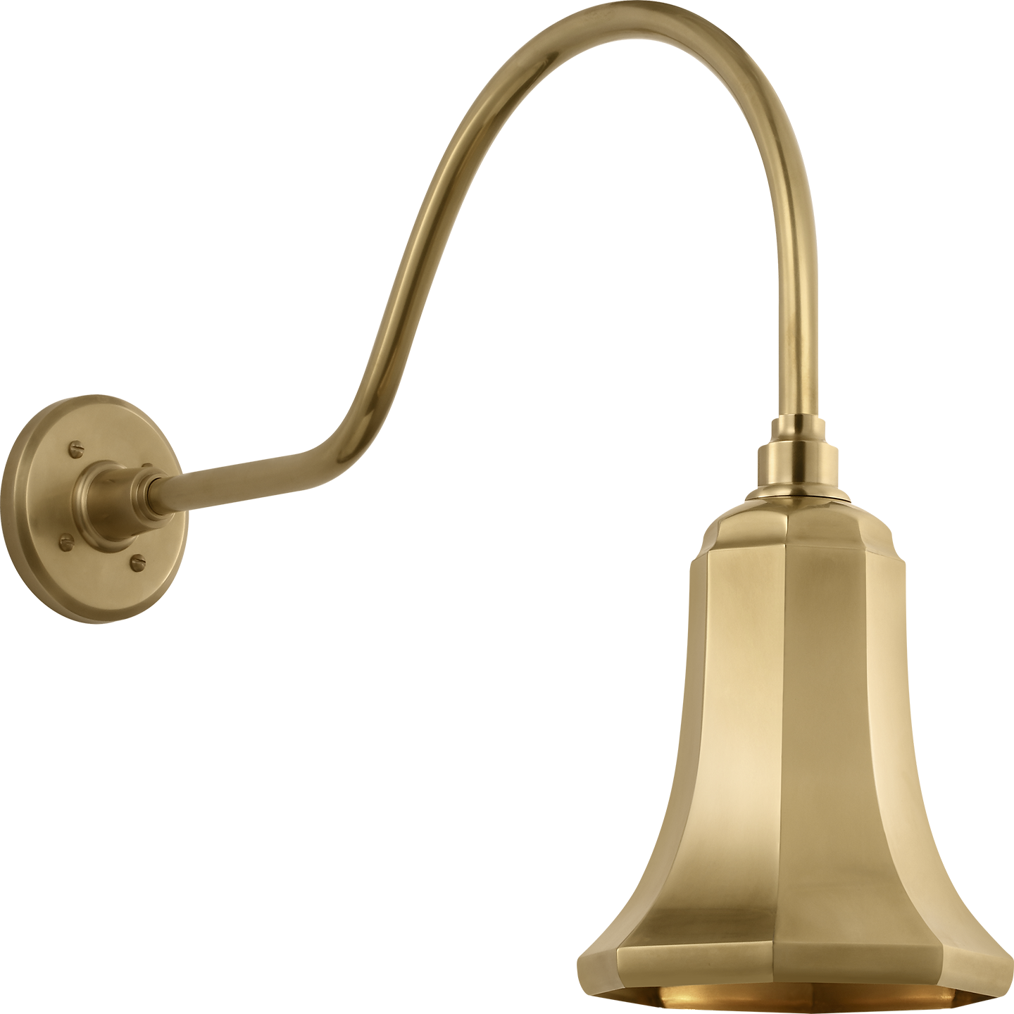 Academy 23" Flynn Barn Light | Hand-Rubbed Antique Brass | 7.5 | 7.5" Hand-Rubbed Antique Brass Savannah Shade