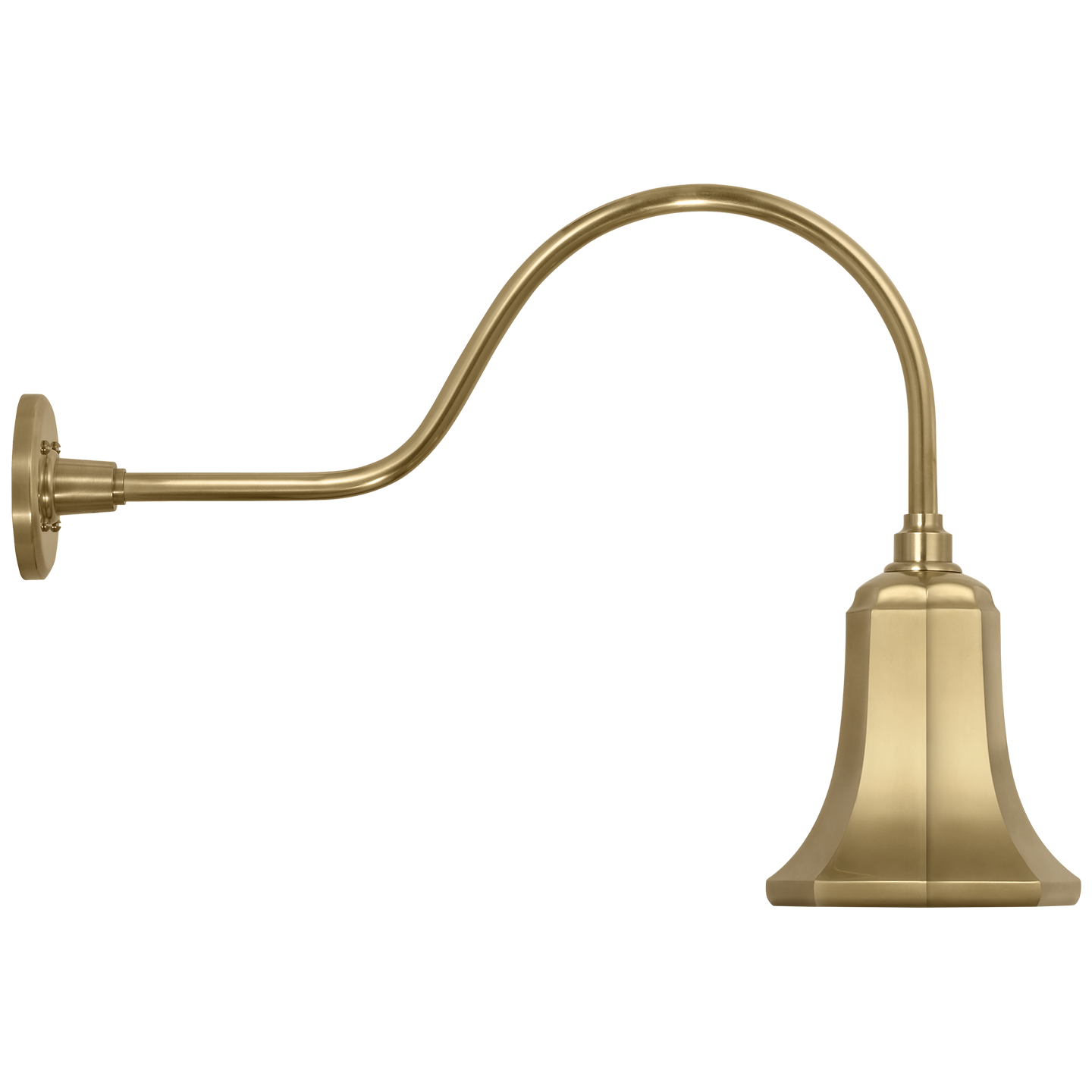 Academy 23" Flynn Barn Light | Hand-Rubbed Antique Brass | 7.5 | 7.5" Hand-Rubbed Antique Brass Savannah Shade