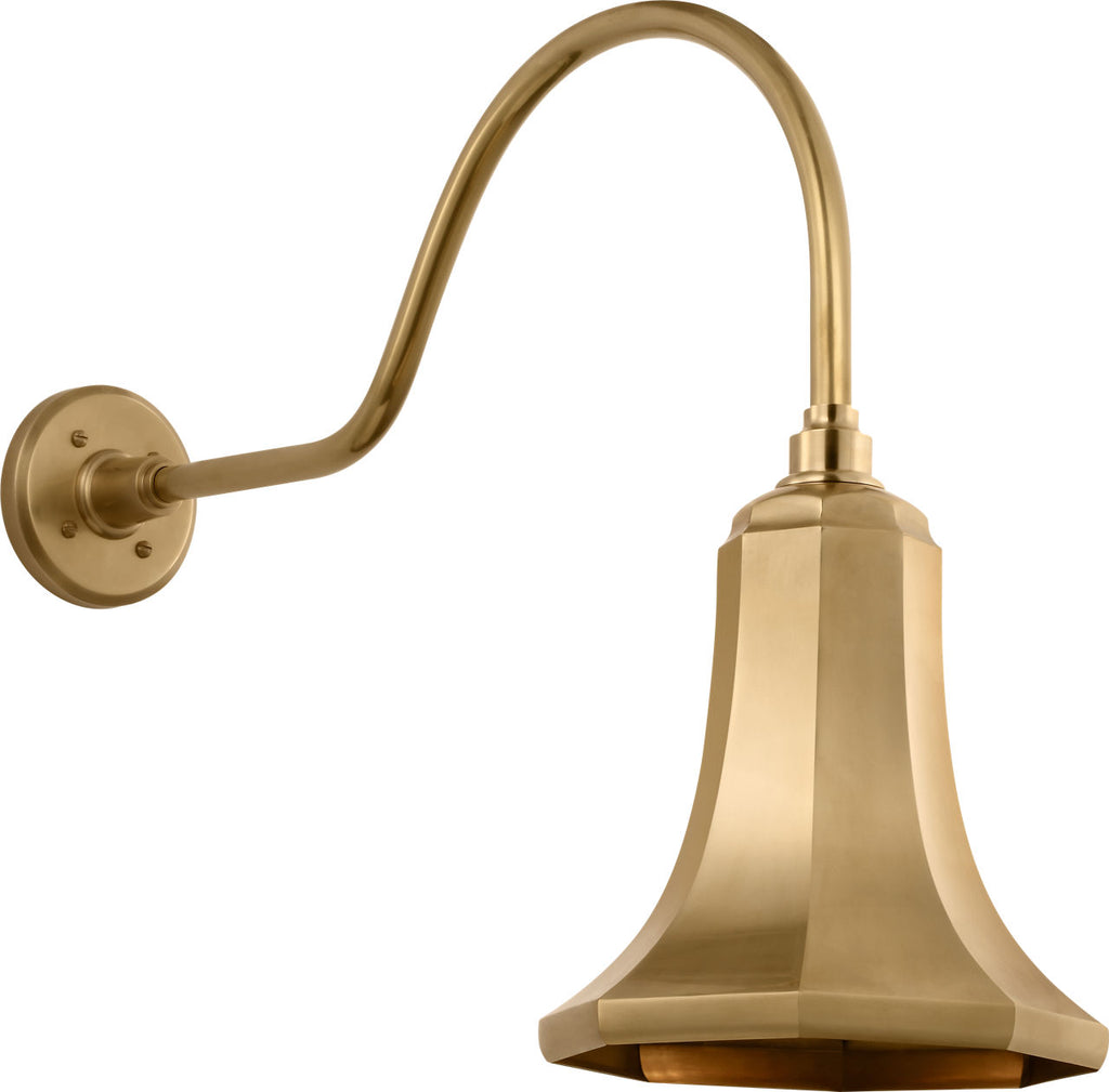 Academy 23" Flynn Barn Light | Hand-Rubbed Antique Brass | 9.25 | 9.25" Hand-Rubbed Antique Brass Savannah Shade