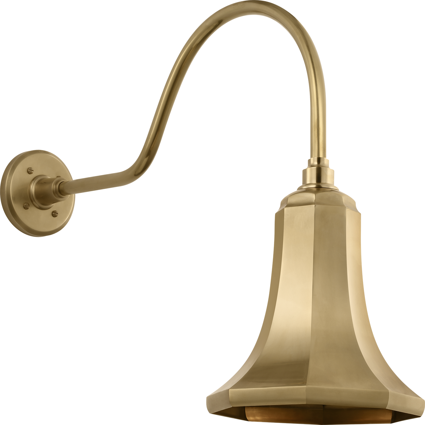 Academy 23" Flynn Barn Light | Hand-Rubbed Antique Brass | 9.25 | 9.25" Hand-Rubbed Antique Brass Savannah Shade