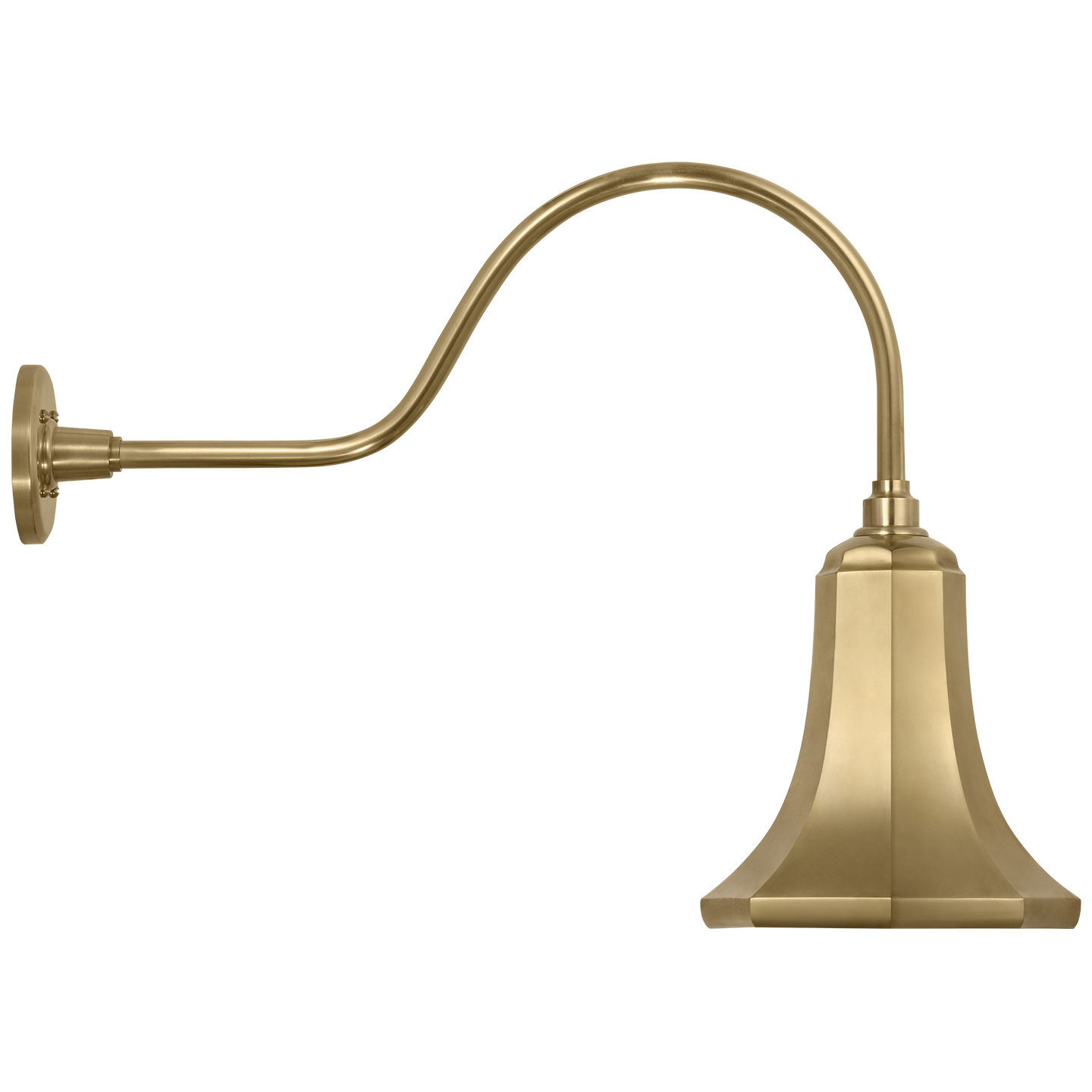 Academy 23" Flynn Barn Light | Hand-Rubbed Antique Brass | 9.25 | 9.25" Hand-Rubbed Antique Brass Savannah Shade