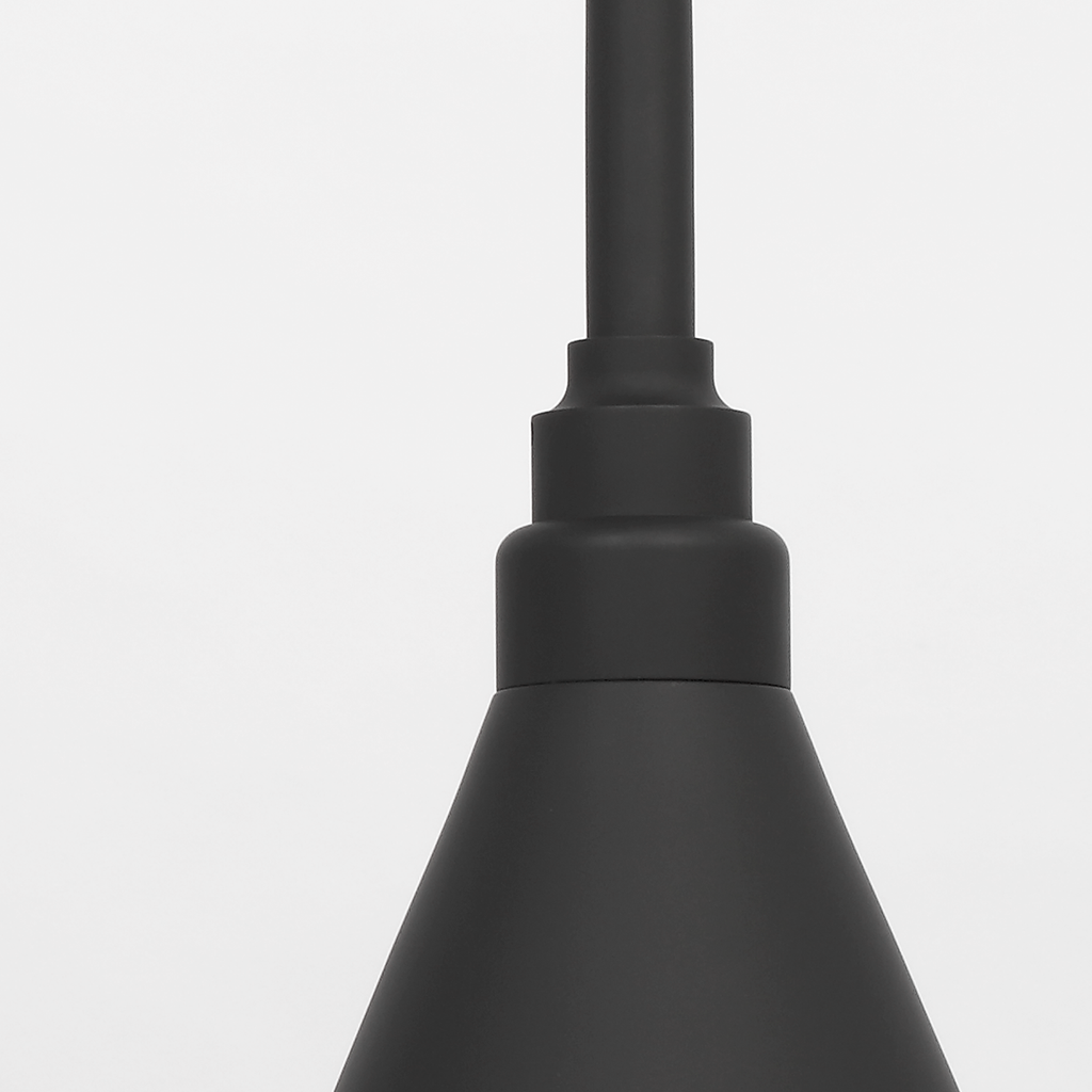 Academy 23" Flynn Barn Light | Matte Black | 9 | 9" Matte Black Conical Savannah Shade