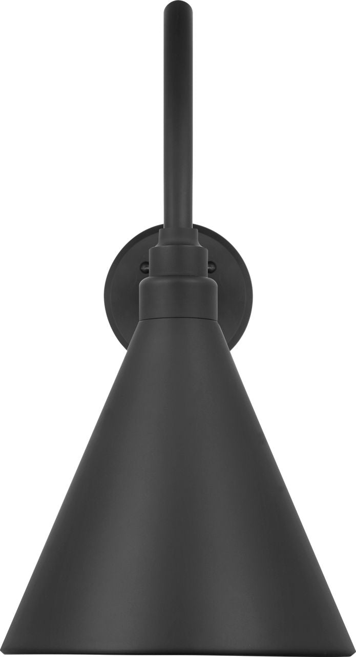 Academy 23" Flynn Barn Light | Matte Black | 9 | 9" Matte Black Conical Savannah Shade